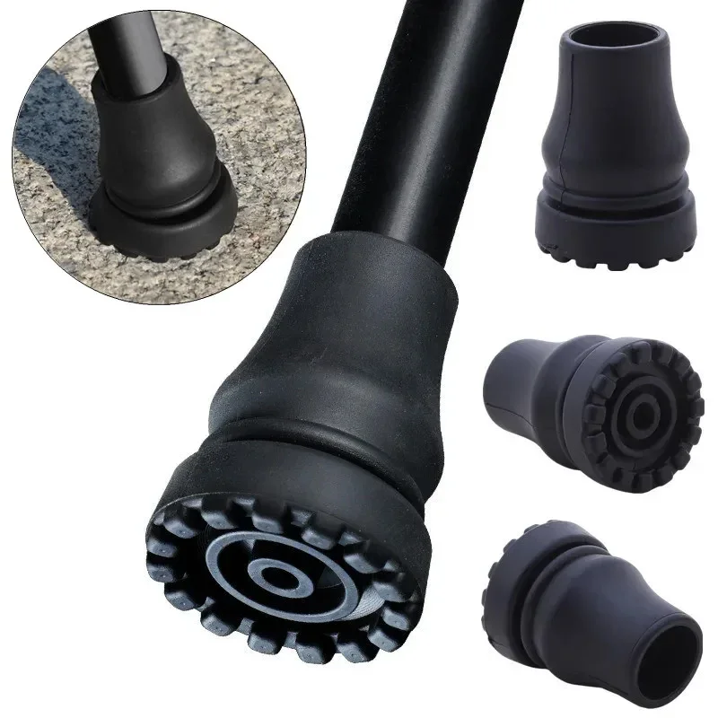 Trekking Pole Rubber Tips Feet Replacement - Plaquettes antidérapantes cylindriques pour bâtons de