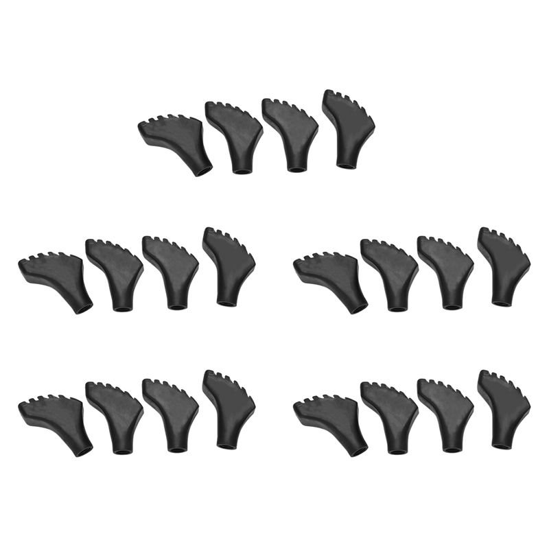 Trekking Pole Rubber Tips Feet Replacement - HOES-20 : lot de 20 embouts
