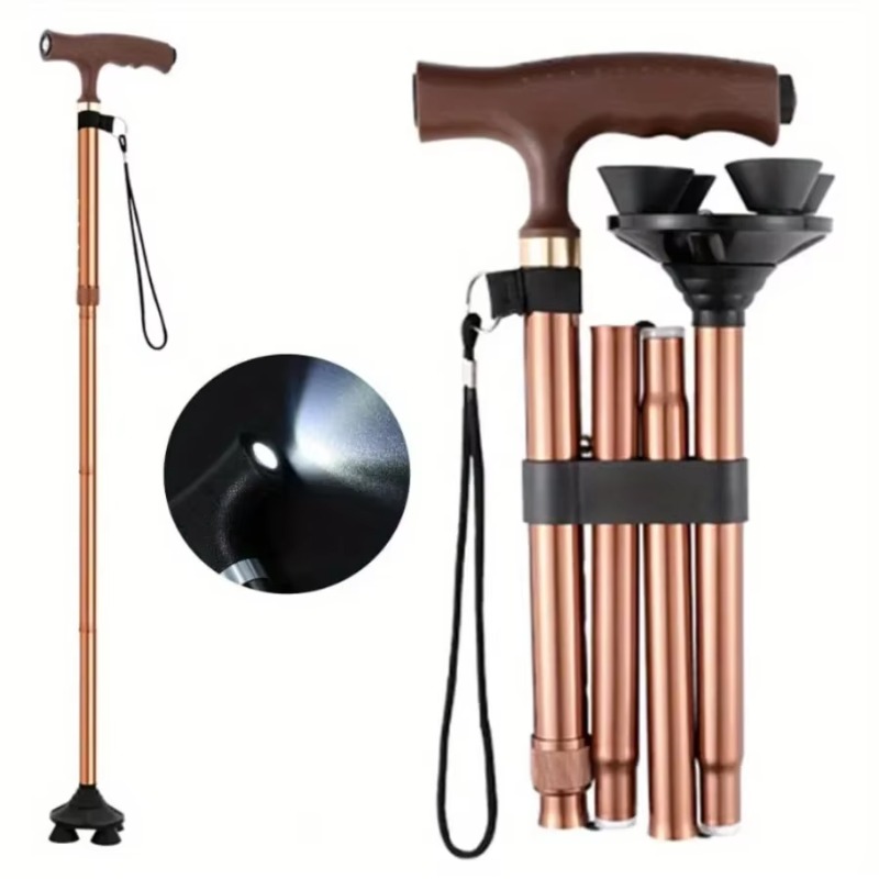 Bâton de marche pliable et rég - Folding Walking Sticks Hiking Adjustable avis et prix