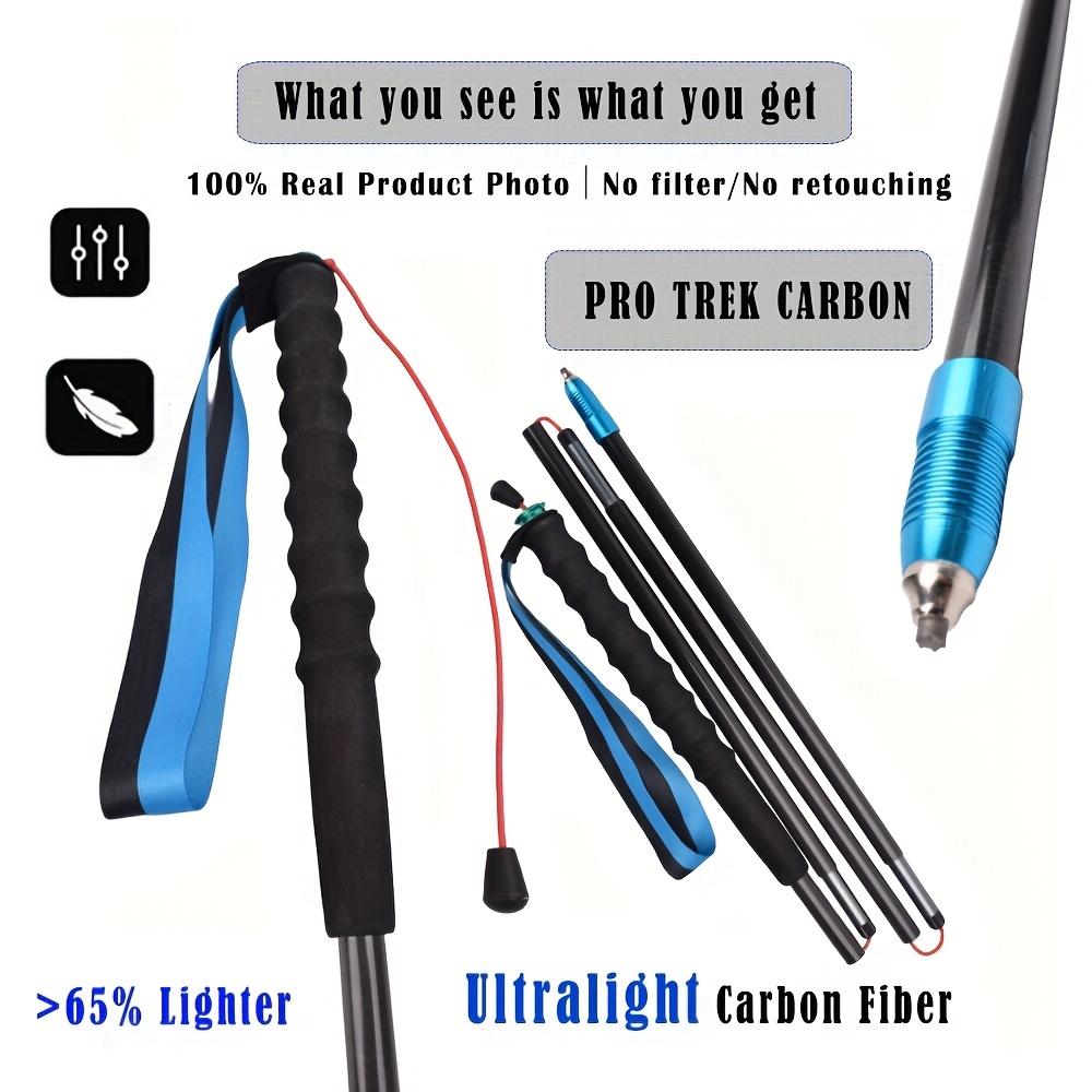 Bâtons de randonnée ultraléger - Carbon Fiber Trekking Poles Ultralight Pair avis et prix