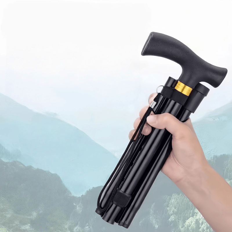 Canne de marche pliante, bâton - Folding Walking Sticks Hiking Adjustable avis et prix