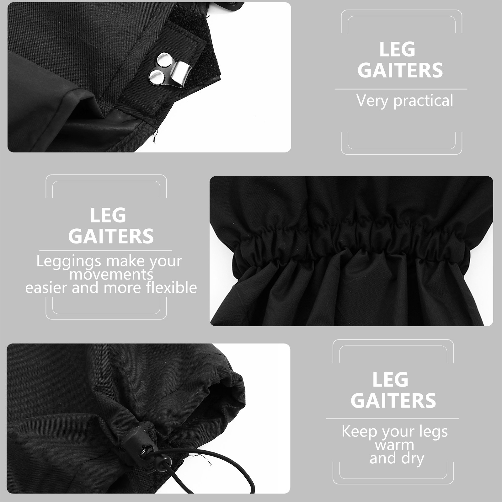 1 paire de guêtres de jambe im - Gaiters Waterproof Breathable Hiking avis et prix