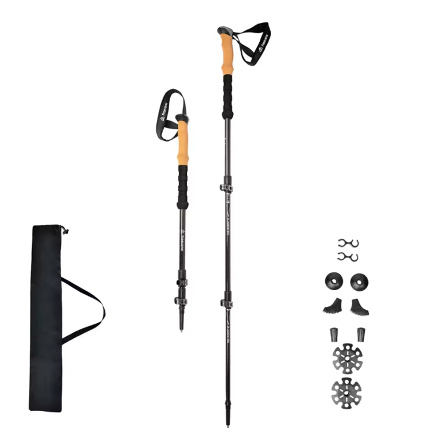 Bâtons de randonnée télescopiq - Carbon Fiber Trekking Poles Ultralight Pair avis et prix